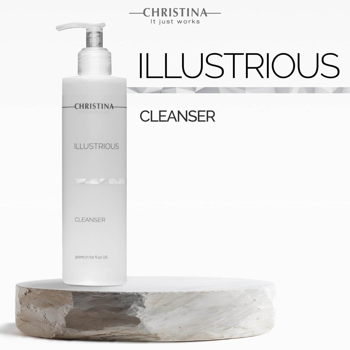 -CHRISTINA- Illustrious Refreshing AHA Facial Cleanser | Gentle Glycolic Acid Face Wash | Infused with Witch Hazel for Even Skin Tone & Radiance | For All Skin Types 300ml / 1 fl.oz
