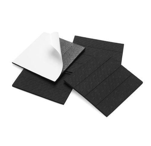 Slipstick GorillaPads Non Slip Furniture Pads/Gripper Feet Floor Protectors (Set of 4) Premium 4 Inch Pre-Scored Square Self Adhesive Rubber Stoppers for Furniture Legs, Black, CB157
