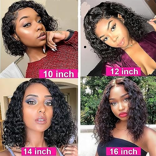 LICHANG Wear And Go Body Wave Bob Wig Human Hair 13x4 HD Lace Front Wigs Glueless Pre Plucked with Baby Hair 180% Density Short Bob Wigs for Black Women (16 Inch, Natural Color)