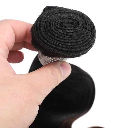 ANMETAN T1B/2/30 Chestnut Brown 3 Tone Ombre Color Human Hair 3 Bundles Thick Bundle Wavy Keep Soft after Washes 10/12/14 Inch