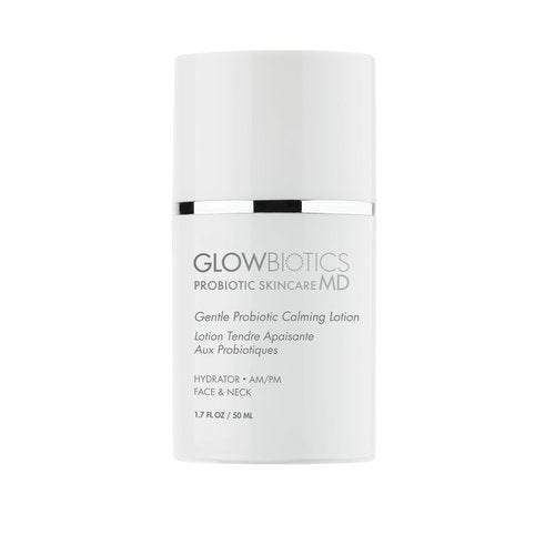 Glowbiotics Gentle Probiotic Calming Lotion: Lightweight Peptide & Probiotic Moisturizer for Sensitive Skin | With Hyaluronic Acid, Niacinamide & Ceramide-Rich Safflower Oil