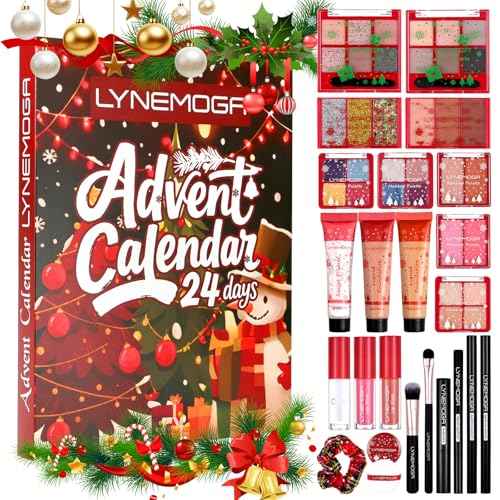Makeup Advent Calendar 2025 for Women Teen Girls,24 Days Christmas Beauty Make Up Sets for Party Festival, Advent Beauty Calendar 2025 Cosmetics Holiday Surprise Make Up Kits for Women Full Kit
