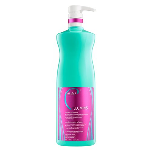 Malibu C ILLUMIN8 Shine Conditioner (33.8 oz) - Concentrate for Hair Shine & Manageability - Lightweight, Non-Greasy Hair Conditioner for All Hair Types