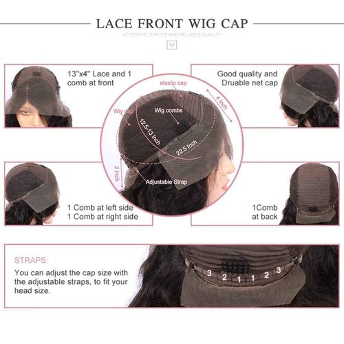 JYZ Burmese Curly Hair Lace Front Wigs Human Hair 180% Density Pre Plucked Bleached Knots with Baby Hair 13X4 HD Lace Brazilian Wet Raw Human Hair Wigs 18 Inch Free Part Natural Color