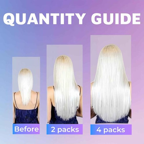 Tape in Hair Extensions Human Hair Utra Thin Invisible Seamless 20pcs 50g (Platinum Blonde, 24 inch)