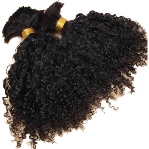 Afro Kinky Bulk Human Braiding Hair 100% Unprocessed Brazilian Virgin Human Hair Extensions Micro Kinky Curly Braids Hair Braids Double Drown Full End Bulk Hair 14 Inch 100g (Pack of 1)