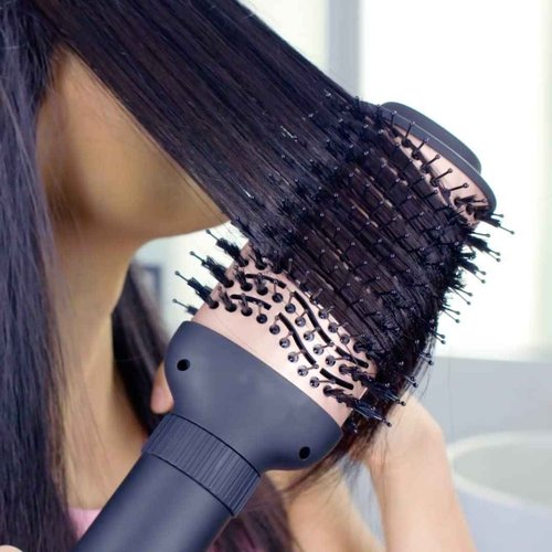 Sutra Interchangeable Blowout Brush Set, 3-inch I 76MM Oval Barrel + Base, DC Motor, 3 Heat Settings, Infrared and Ionic Technology