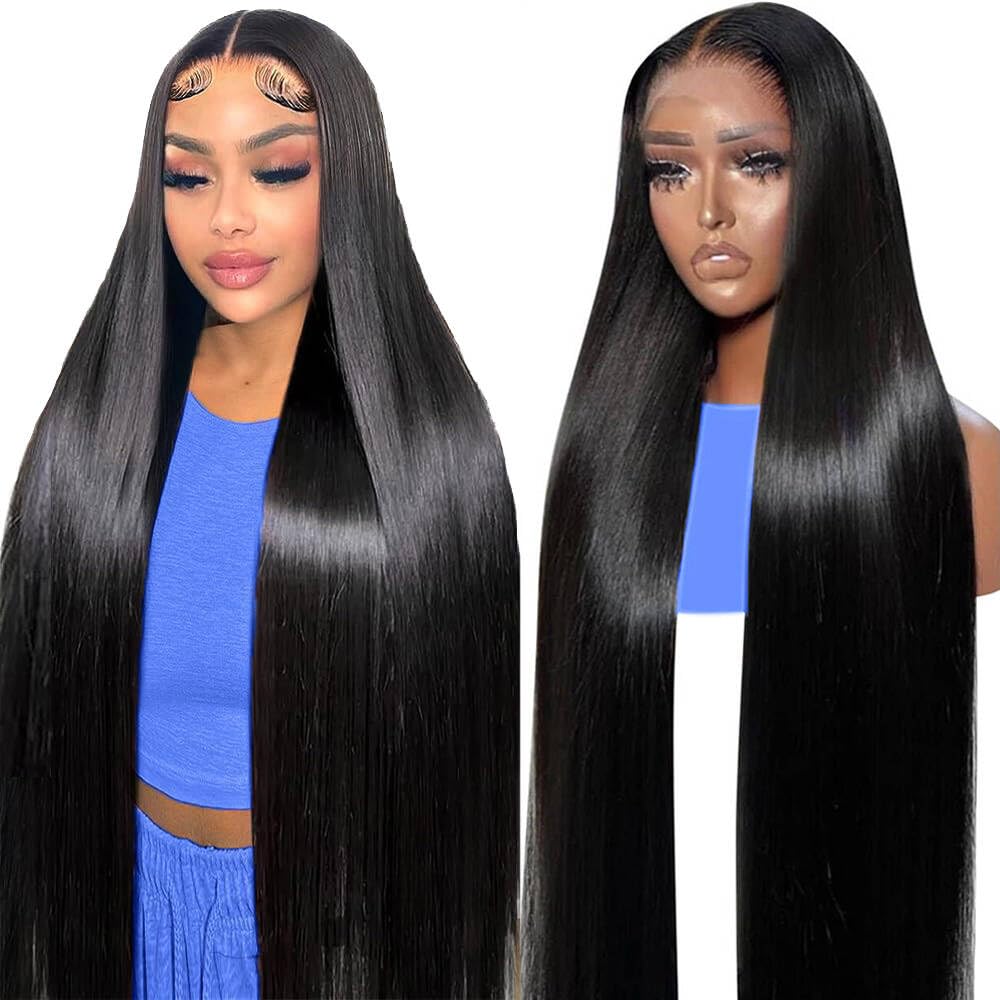 Profairsor 30 Inch Straight HD Lace Front Wigs Human Hair 180% Density Straight Wigs for Black Women Glueless Wigs 13x6 Straight Lace Front Wigs Pre Plucked HD Lace Frontal Wig