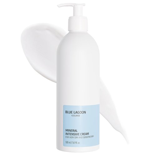 Blue Lagoon Skincare Mineral Intensive Cream – Psoriasis Cream & Psoriasis Treatment for Skin – Rich Moisturizer with Seawater, Hydrates, Soothes, Prevents Dry Skin, 500ML