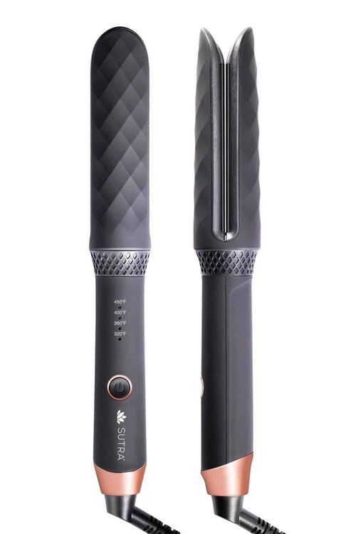 SUTRA Professional Styling Wand | 2-in-1 Hair Straightener/Flat Iron, and Curling Iron, Curl, Wave, or Straighten Hair, 4 Heat Settings, 1-inch, Black,1 Count (Pack of 1)