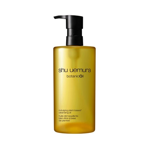 shu uemura Botanicoil Indulging Cleansing Oil, Makeup Remover and Facial Cleanser Infused with Plant Extracts, Suitable for Sensitive Skin, 15.2 Fl. Oz.