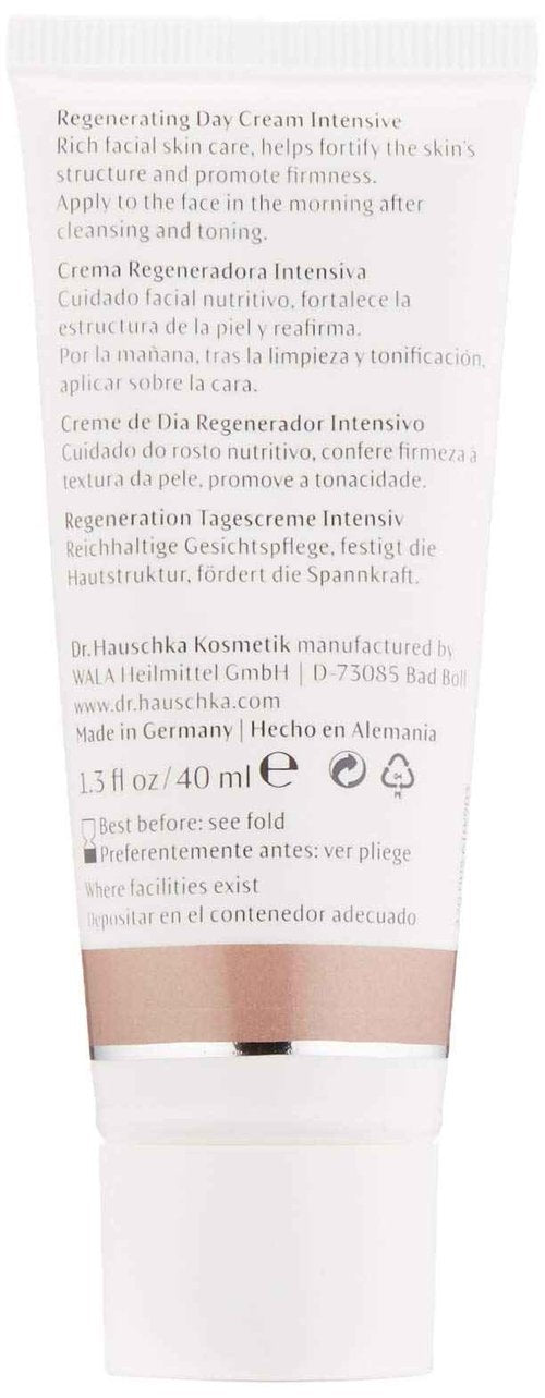 Dr. Hauschka Regenerating Day Cream Intensive, rich facial skin care, helps fortify the skin's structure and promote firmness, 1.3 Fl Oz