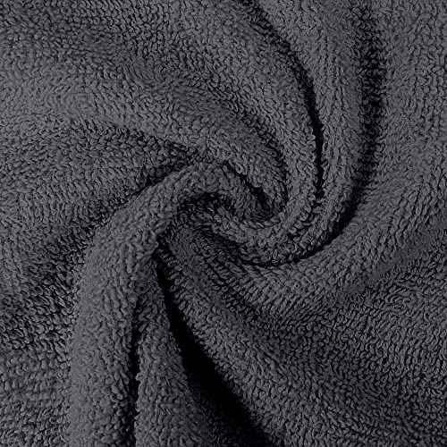 Utopia Towels 12 Pack Premium Wash Cloths Set, 12 by 12 Inches, 100% Cotton Ring Spun, Highly Absorbent and Soft Feel Essential Washcloths for Bathroom, Spa, Gym, and Face, Grey