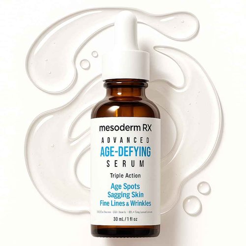 Mesoderm RX Advanced Age-Defying Serum, Triple Action for Age Spots, Sagging Skin, Fine Lines & Wrinkles, 1 fl oz