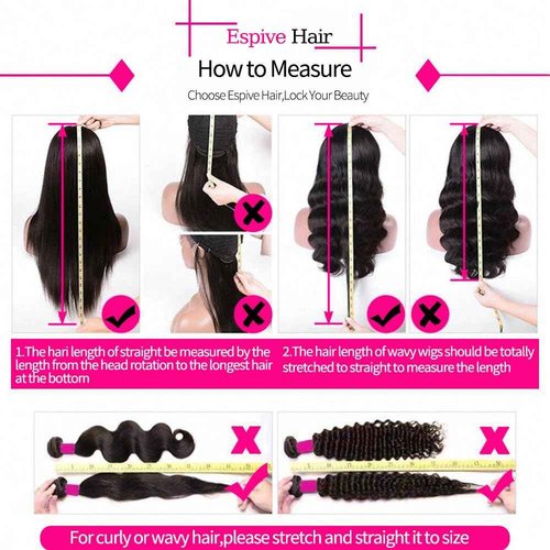 Espive 13x6 Deep Wave Lace Front Wigs Human Hair 200 Density HD Lace Frontal Wigs Glueless Curly Wigs Human Hair Pre Plucked with Baby Hair Wet And Wavy Wigs for Black Women 32inch (Black, 32IN)
