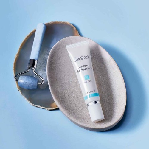 Sanitas Skincare PeptiDerm Eye Treatment, Multibenefit, Daily Eye Therapy, 0.49 Ounce