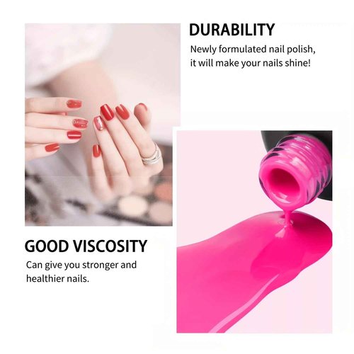finger secret 55 Color Gel Nail Polish Set, Full Colors Necessary Professional Nail Art DIY Tools, 8ml each Lasting and Durable Soak Off Gel/UV Nail Polish Ideal for Nail Salon or Home DIY