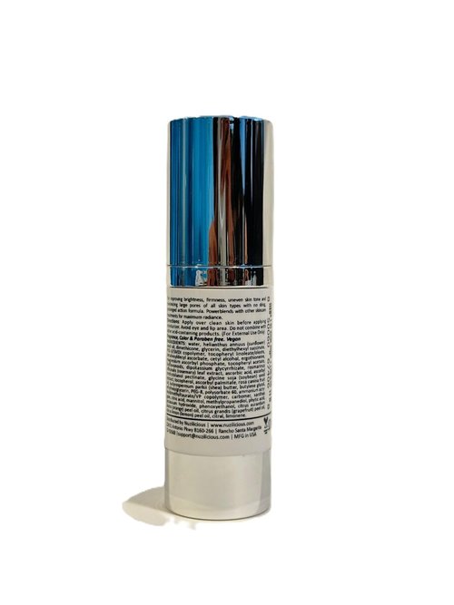 Professional Grade Super C & E Serum for Glowing Skin – Stabilized, Non-Stinging Vitamin C Formula – Vegan, Cruelty-Free, Anti-Dullness Face Serum – 1 oz