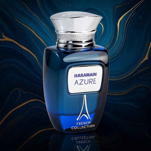 Al Haramain Azure French Collection for Unisex - Arabian Perfume for Women and Men - Long Lasting Fragrance with Notes of Amber, Tonka &Cedar - Arabic Perfume - Eau De Parfum Spray - 3.33 oz EDP Spray