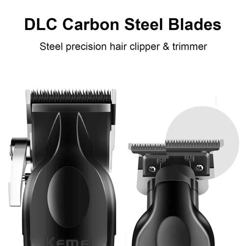 KEMEI Professional Hair Clipper, Hair Trimmer, Beard Shaver Set for Men, Electric Cordless Barber Clipper Beard Trimmer, Rechargeable Fade Clipper Haircutting Kit, KM-2299, KM-2296, KM-1102