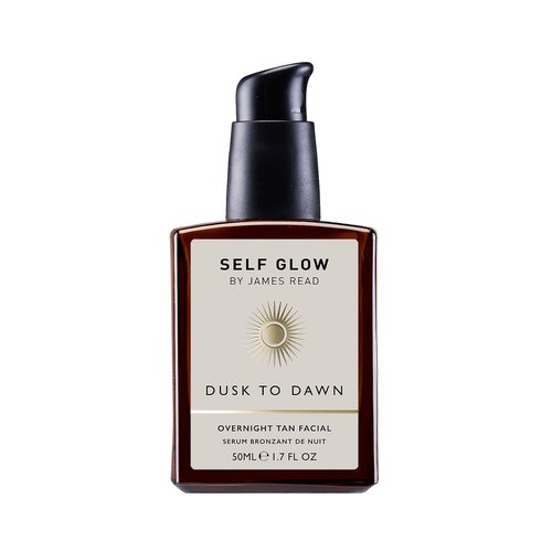 Self Glow by James Read - Dusk to Dawn Overnight Tan Facial Serum | Hydrate, Smooth + Plump | Aloe, Vitamin E + Plant-Based DHA | Stain-, Silicone- + Drying Alcohol-Free (50mL | 1.7 fl oz)