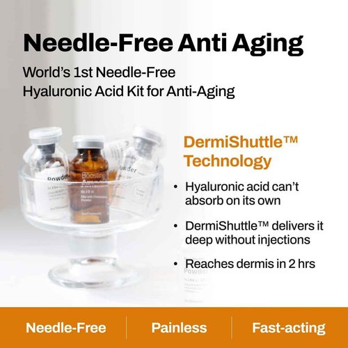 JEU'DEMEURE DermiShuttle Lifting Kit - Anti Aging Serum, Face Serum for Firming, Anti Wrinkle, Skin Elasticity, Hydrating with Collagen, Peptides, Korean Skincare (8 Weeks)