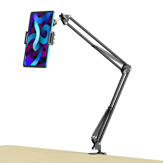 ANIVIA Articulating Arm Phone Mount, Adjustable Arm Webcam, Phone Holder for Streaming, Baking, Crafting, Compatible with 4.3-6.7 inch Devices