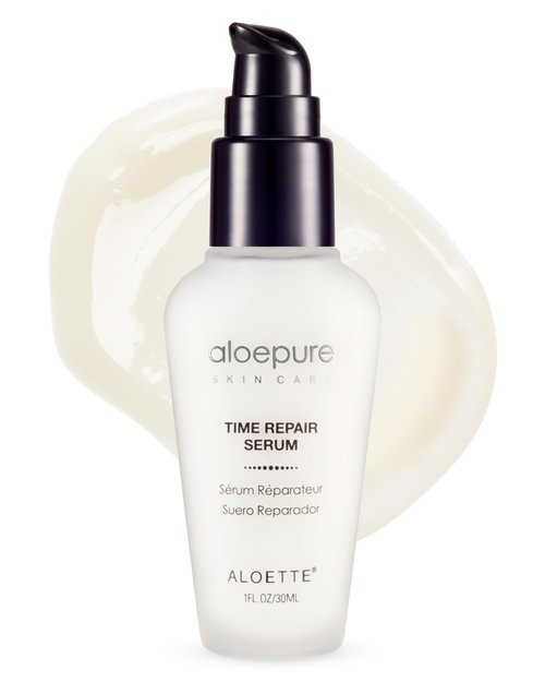Aloette Time Repair Anti Wrinkle Serum, Age Defying Face Serum, Lightweight Formula, All Skin Types, Cruelty Free, 1 Fl Oz