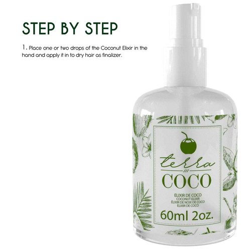 YBERA PARIS TERRACOCO COCONUT ELIXIR | Vegan | Moisturizes and Nourishes | Ideal for Extremely Dry and Worn Hair Damaged by Sun or Chemicals