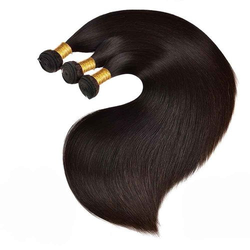 Magibrunette Human Hair Bundles 20 22 24 Inch Straight Bundles Human Hair Natural Color Human Hair Bundles Double Weft Extension 300g