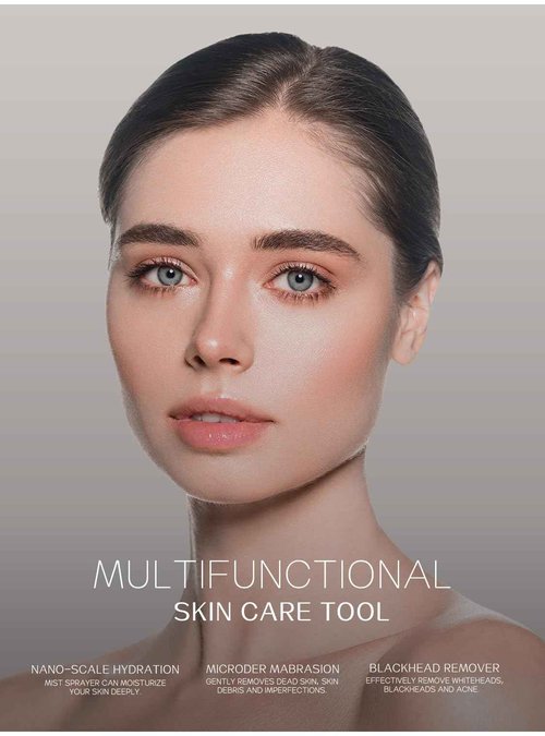 kingdo 2-in-1 Microdermabrasion Machine & Blackhead Vacuum Removers with 5 Tips & 5 Suction Levels