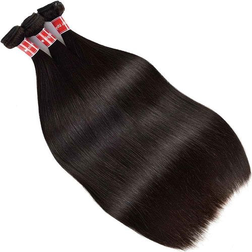 Straight Bundles Human Hair 12A Human Hair 3 Bundles Straight Hair Brazilian Hair Deals Human Hair Bundles Virgin Human Hair Bundles Remy Human Hair Bundles 20 22 24 Inch Human Hair Extensions