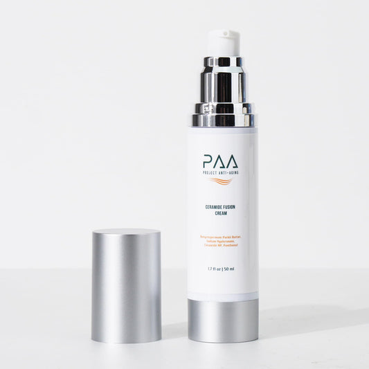 Project Anti-Aging Ceramide Moisturizer for Face – Barrier Repair Cream for Compromised, Dry, Sensitive Skin – Deep Hydration & Lipid Support – Hidratante Facial con Ceramidas