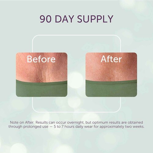 Silc Skin Decollette Pad - Medical-Grade Chest Wrinkle Pads, Smoothing Anti Wrinkle Chest Pads, Reusable Silicone Chest Wrinkle Patches, 90 Day Supply