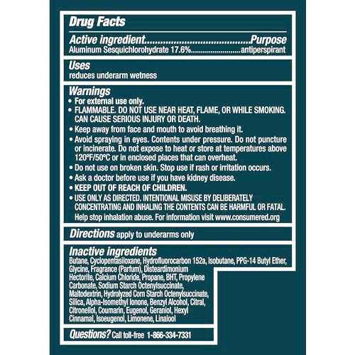 Degree Men Antiperspirant Deodorant Dry Spray Cool Rush 12 Count 72-Hour Sweat and Odor Protection Deodorant for Men With Body Heat Activated Technology 3.8 oz