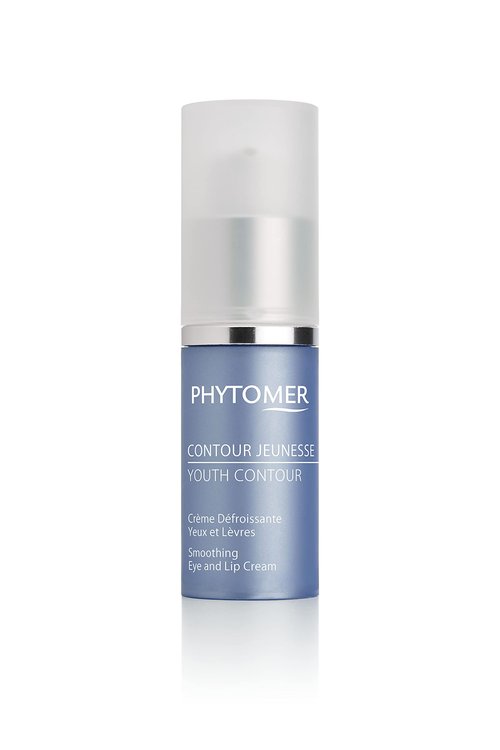 Phytomer Youth Contour Skin Smoothing Eye & Lip Cream | Soothing, Anti-Aging Under Eye Cream for Dark Circles & Puffiness | Reduce Fine Lines & Wrinkles | 15ml