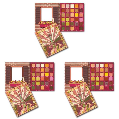 RUDE Cosmetics Flower Child 30 Pressed Pigment and Shadows - Potpourri for Women - 1 oz Eye Shadow (Pack of 3)