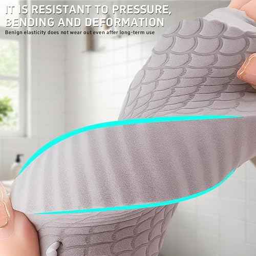 Magic Exfoliating Bath Sponge, Super Soft Exfoliating Bath Sponge£¬Skin Friendly & Reusable,Remover Dead Skin for All Skin Types,for Men Women (2PCS-Pink+Gray)