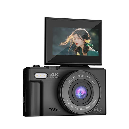 Zunate Retro 64MP Digital Camera, Vintage 4K UHD Vlogging Camera with 18X Zoom, Autofocus, 3 Inch Flip Screen for Travel Photography Vlogging (Black), Zunateyk6vg30wnx-12