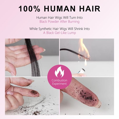 Smilenice 210% Density 13x6 Full Lace Frontal Bob Wig Human Hair 12A Brazilian Virgin Human Hair Pre Plucked HD Transparent Lace Glueless Wigs 14 Inch