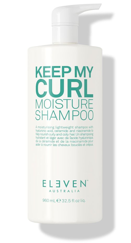 ELEVEN AUSTRALIA Keep My Curl Moisture Shampoo for Women & Men - Anti Frizz Shampoo for Curly, Wavy, or Coily Hair, Moisturizing Hair Care, Hydrating & Smoothing, Gentle Cleansing Formula - 32.5 fl oz