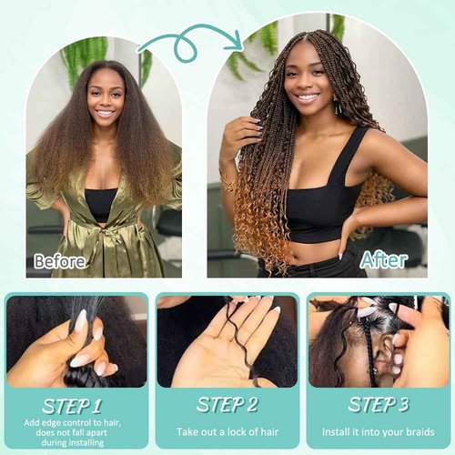 LEISWISS Human Braiding Hair for Boho Braids T30 150g 6 Bundles/Pack 18 Inch Deep Wave Bulk Human Hair for Braiding Virgin Ombre Braiding Hair Extensions Wet And Wavy Human Boho Braiding Hair Bundles