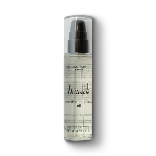 Rossano Ferretti Brillante Protect and Shine Oil | Frizz-Free, Shiny, Glossy Hair with UV Protection | Vegan, Cruelty-Free, Luxury | 3.4 Fl Oz
