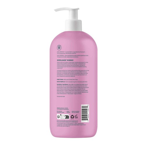 ATTITUDE Body Wash, EWG Verified Shower Gel, Dermatologically Tested, Plant and Mineral-Based, Vegan Personal Care Products, White Tea Leaves, 32 Fl Oz (Pack of 6)