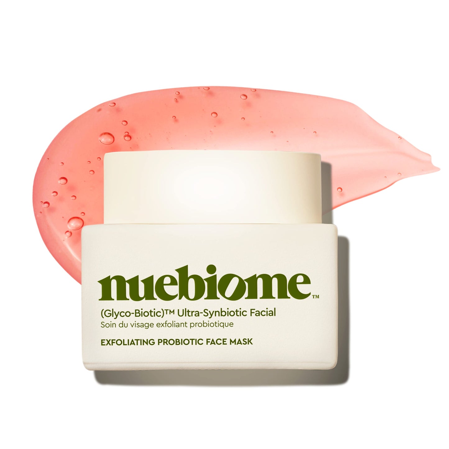 Nuebiome Glyco-Biotic Ultra Synbiotic Facial, AHA/BHA Face Mask for Great Skin Clarity, Texture, Radiant Skin, Acne Control and Refining Pores; 54 mL