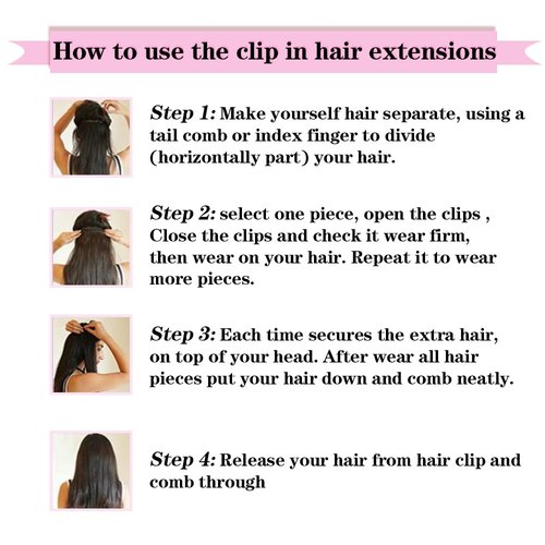 Liwihas Clip in Human Hair Extensions 100g 7pcs with 16 clips Silky Straight Clip in Hair Extensions for Women Double Weft Thick Remy Human Hair (#1B Natural Black 22 inch)