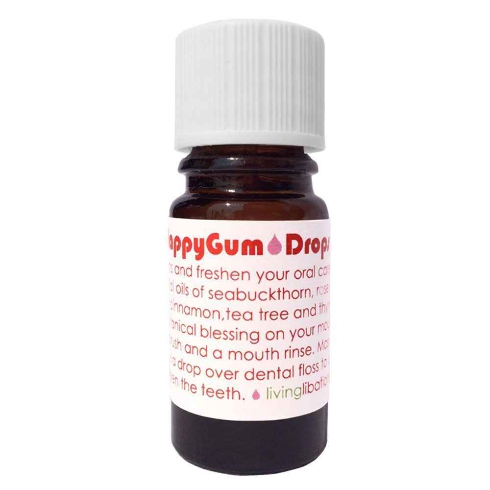 Living Libations - Organic Happy Gum Drops Tooth Serum for Clean Smiles | Natural, Wildcrafted, Vegan Clean Beauty (0.5 fl oz | 15 ml)