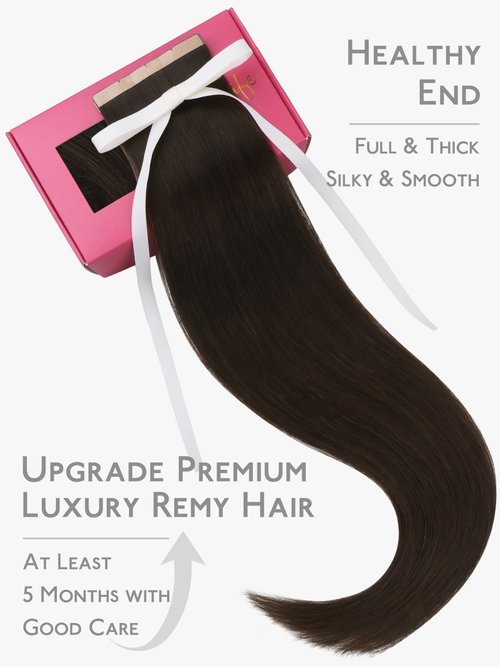 WENNALIFE 8cm Tape in Hair Extensions Real Human Hair, Tape Weft Hair Extensions Human Hair 18 Inch 100g 20pcs Light Blonde Highlighted Golden Blonde Remy Hair Straight Extensiones De Cabello Hmano