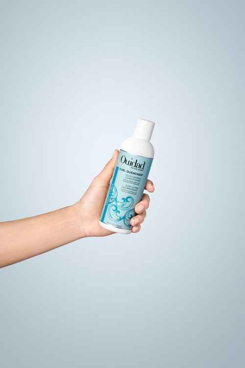 Ouidad Curl Quencher Moisturizing Conditioner Bundle with 33.8 Oz and 8.5 Oz