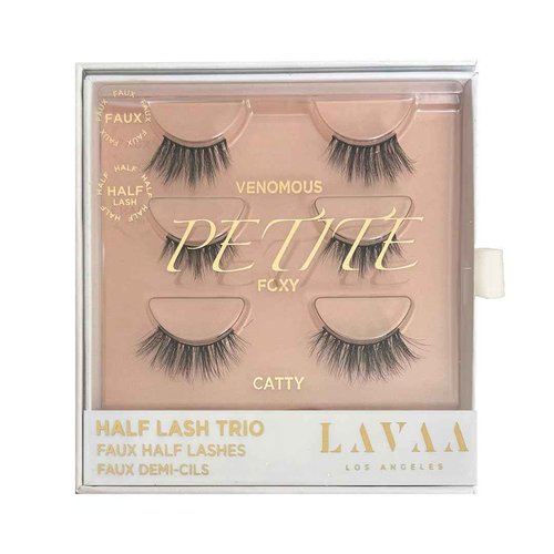 HALF LASH TRIO by Lavaa Beauty | 3-pack Half-Lashes | Catty & Foxy Accent Lashes